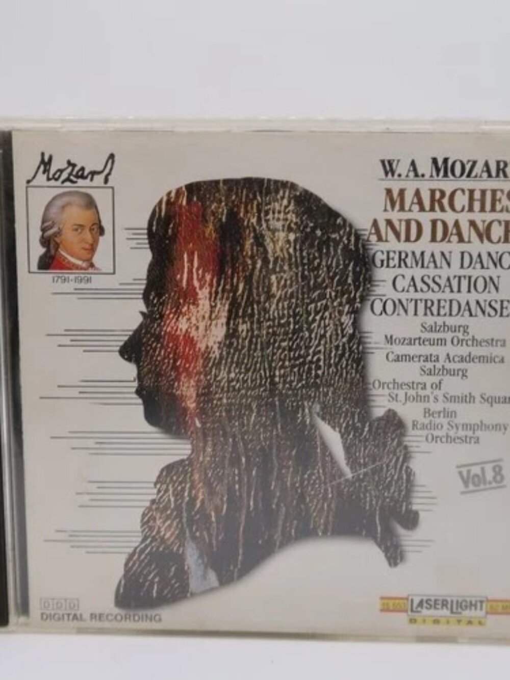 W. A. Mozart Marches and Dances 4 Different Orchestras Laserlight CD like new